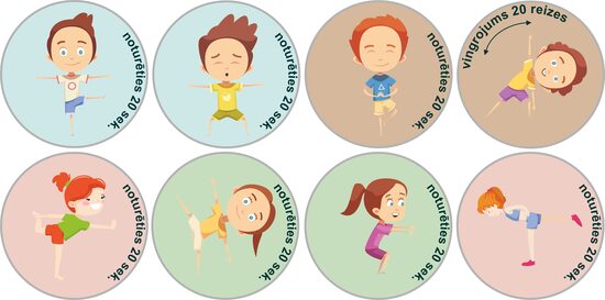 ELEMENTS OF YOGA (wall sticker)