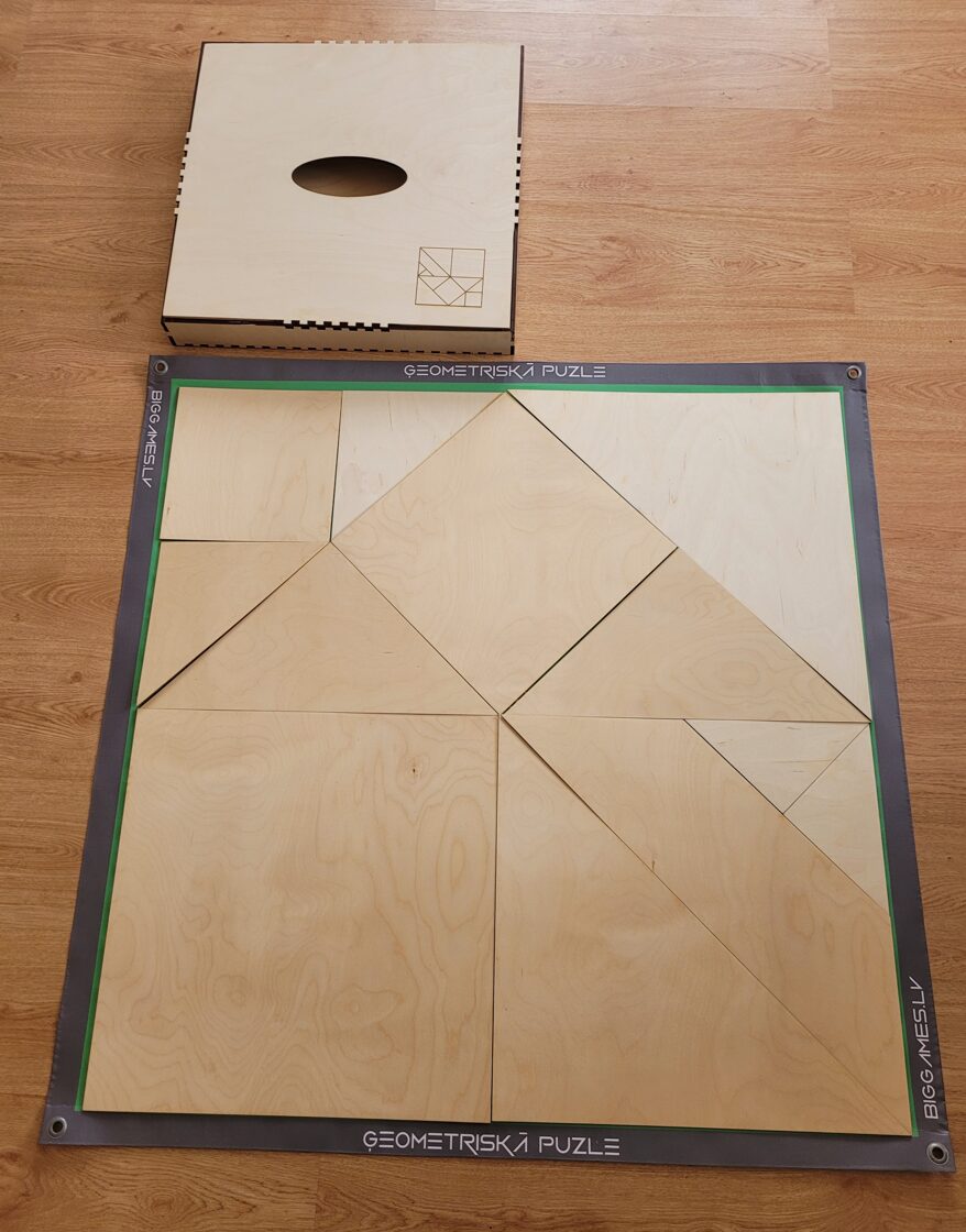 Geometric puzzle 1x1m. Garden games for adults. Outdoor games. Yard games. BigGames