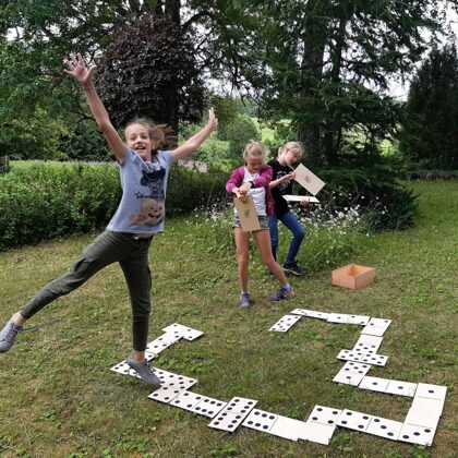 Giant Domino. Garden domino. Large format games. Outdoor games