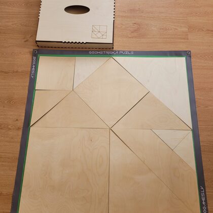 Geometric puzzle 1x1m. Garden games for adults. Outdoor games. Yard games. BigGames