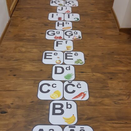 Floor sticker. Alphabet. Floor alphabet. Stickers in kindergartens. Floor stickers. Stickers for ch