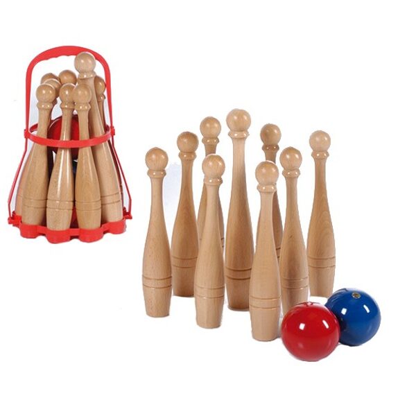 LUCIO LONDERO wooden games Wooden Bowling BigGames.lv