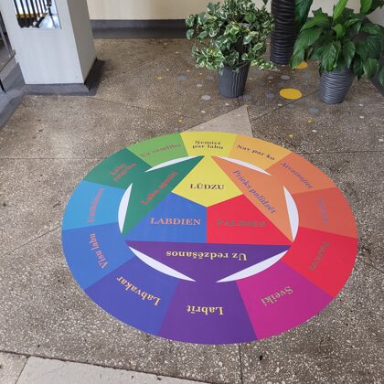 Laminated floor sticker. Educational floor stickers. Floor stickers. Stickers for kindergartens.