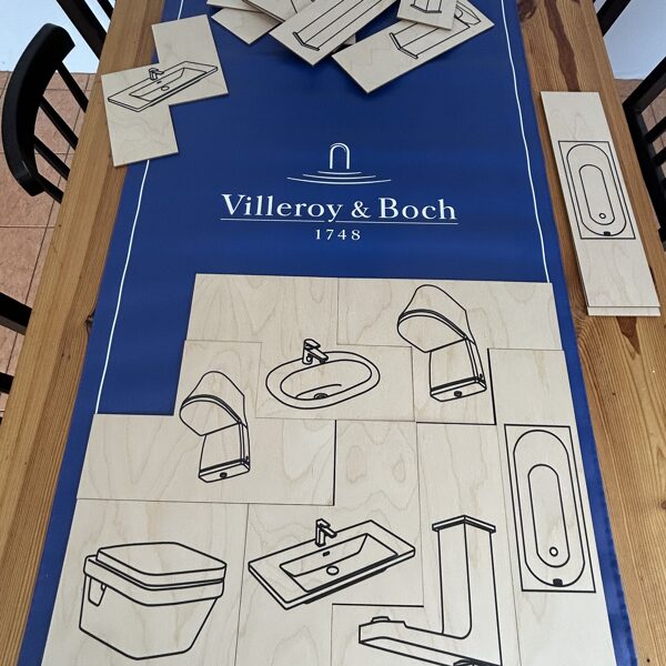 Personalized Tetris. Giant game. Large format game making. Large game making