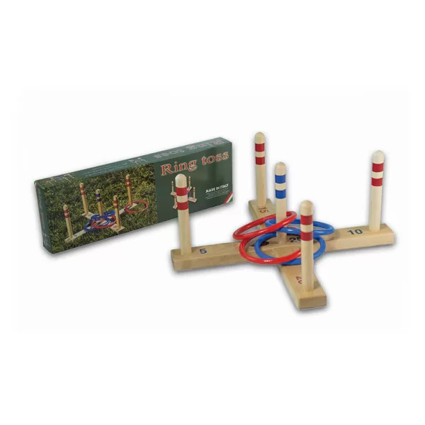 LUCIO LONDERO wooden games Ring Toss. BigGames.lv Sports games outdoors.