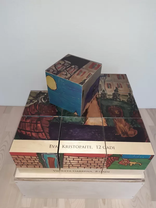 Головоломка из деревянных кубиков. Производство игр.