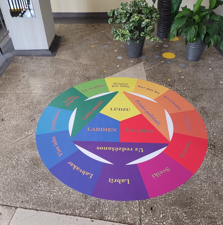Color circle of good words